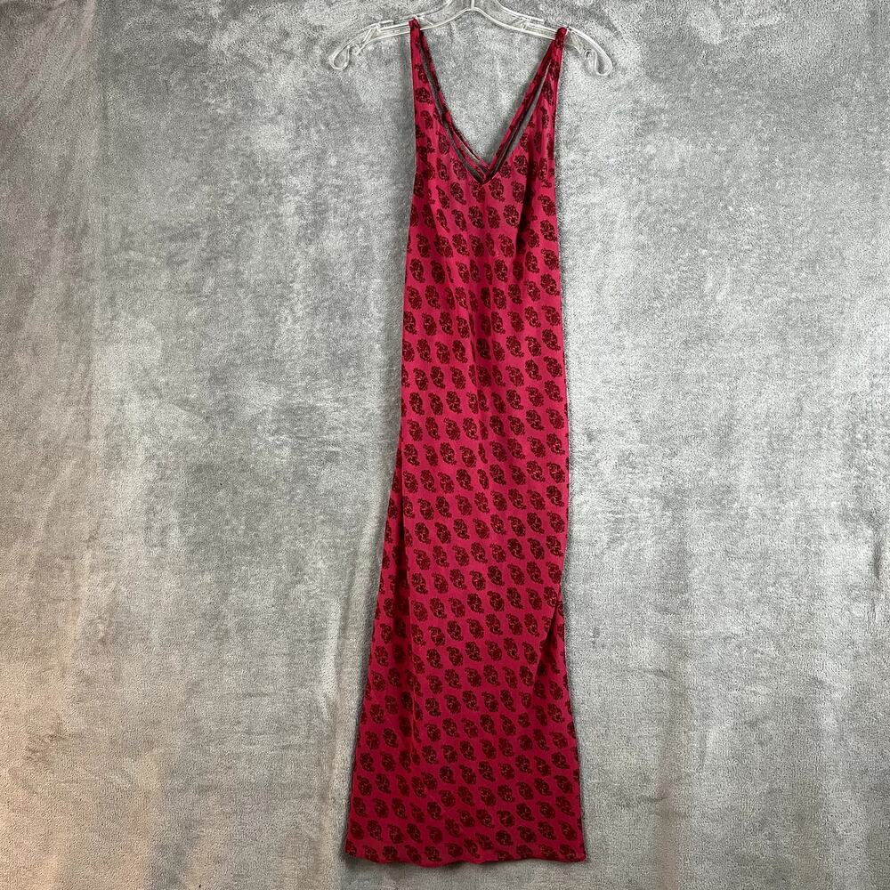 Victoria's Secret Women's Red Print Slip Dress